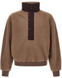 Entire studios - System Half Zip Fleece Sweatshirt - Lyst