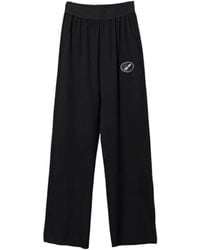 we11done - Logo Patch Casual Pants - Lyst
