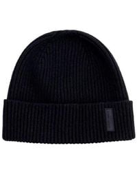 Giorgio Armani - Logo-Patch Cashmere-Knit Beanie - Lyst