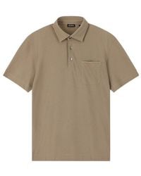 ZEGNA - Chest Pocket Polo Shirt - Lyst
