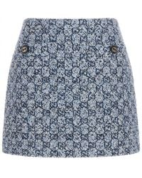 Gucci - Monogrammed Tweed Skirts - Lyst