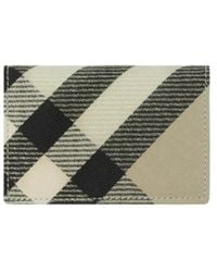 Burberry - Check-Pattern Cardholder - Lyst