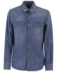 Peserico - Western Patch-Pocket Shirt - Lyst