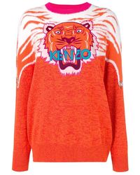 KENZO - Tiger Head Logo Pullover - Lyst