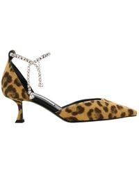 Jimmy Choo - Stevie 50 Leopard Print Pony Pumps - Lyst