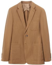 Burberry - Notched-Lapels Single-Breasted Blazer - Lyst