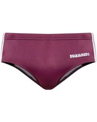 DSquared² - Elastic Waist Swim Trunks - Lyst