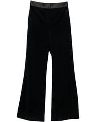 Victoria Beckham - High-Rise Velvet Pants - Lyst