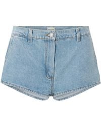 Magda Butrym - Denim Shorts With Belt Loops - Lyst