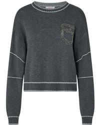 Liu Jo - Sweater With Stitching - Lyst