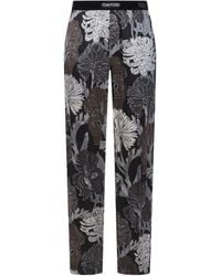 Tom Ford - Floral-Printed Flared Trousers - Lyst