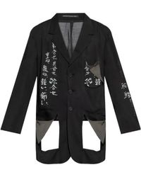 Yohji Yamamoto - Cut Out-Detail Blazer - Lyst