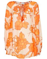 Etro - Floral Printed Long Sleeved Blouse - Lyst