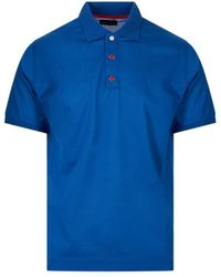 Kiton - Logo-Button Polo Shirt - Lyst