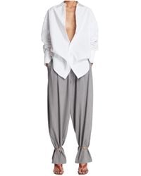 DARKPARK - Long-Sleeved Curved-Hem Buttoned Shirt - Lyst
