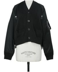 Sacai - Hybrid Panelled Cardigan - Lyst