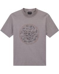 Emporio Armani - Heavy Jersey T-Shirt With Print And Eagle Hong Kong Capsule Collection - Lyst