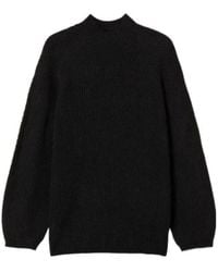 Twinset - Turtleneck Ribbed Sweater - Lyst