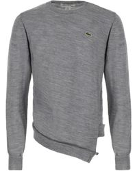 Comme des Garçons - Ribbed Asymmetric Cotton Sweatshirt - Lyst