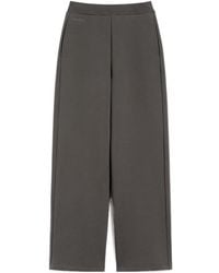 Max Mara - Pompeo Logo Embroidered Trousers - Lyst