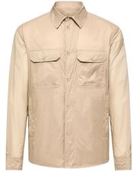 Moncler - Logo Patch Long Sleeve Shirt - Lyst