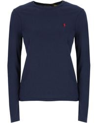 Polo Ralph Lauren - Logo Embroidered Crewneck T-Shirt - Lyst