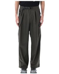 and wander - Belted Cargo Pants - Lyst