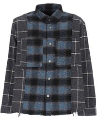 Haikure - Check-Pattern Frayed Shirt - Lyst
