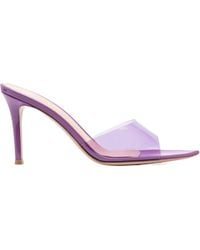 Gianvito Rossi - Elle 85Mm Transparent-Strap Mules - Lyst