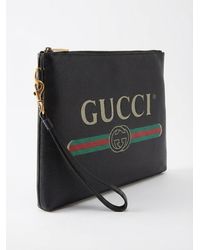 Gucci - Print Logo Handbag - Lyst