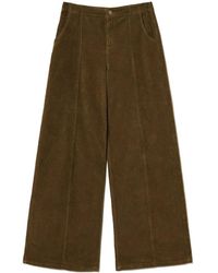Twinset - Wide-Leg Corduroy Trousers - Lyst