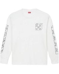 KENZO - Logo Printed Long-Sleeve T-Shirt - Lyst