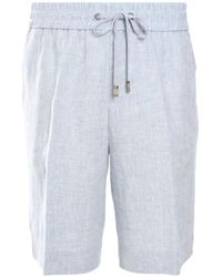 Peserico - Linen Shorts - Lyst
