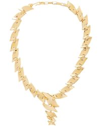 KHAITE - Leaf-Plated Necklace - Lyst