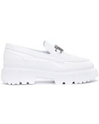 Hogan - Logo-Buckle 55Mm Platform Loafers - Lyst