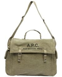 A.P.C. - Recuperation Foldover Messenger Bag - Lyst