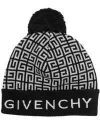 Givenchy - 4G Motif Knitted Beanie - Lyst