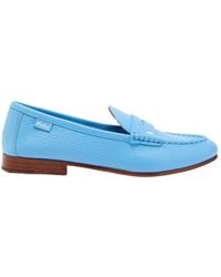 Polo Ralph Lauren - Logo Pebbled Leather Loafers - Lyst