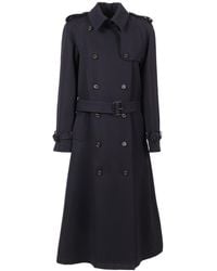 Sealup - Double-Breasted Belted Coat - Lyst