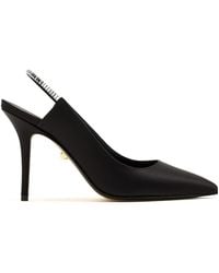 ALEVI - Danielle Crystal-Embellished Slingback Pumps - Lyst
