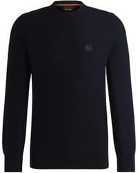 BOSS - Anion Cashmere-Infused Sweater Jumper - Lyst