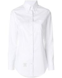 Thom Browne - Slim Fit Long-Sleeved Shirt - Lyst