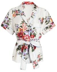 Dolce & Gabbana - Flower Bouquet-Printed Twill Vanity Shirt - Lyst