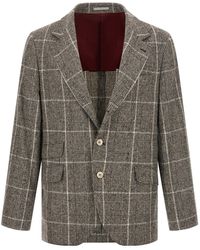 Brunello Cucinelli - Cavallo Prince Of Wales-Check Blazer - Lyst