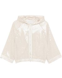 Peserico - Zip Fastening Hooded Jacket - Lyst