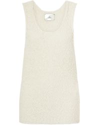 The Elder Statesman - Cashmere And Linen-Blend Tank - Lyst