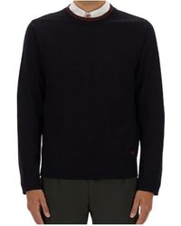Paul Smith - Ps Paul Smith Contrast-Collar Jumper - Lyst