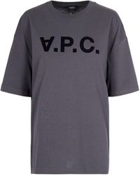A.P.C. - Logo Printed T-Shirt - Lyst