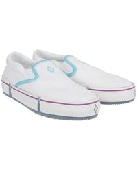 Marcelo Burlon - County Of Milan Logo Printed Slip-On Sneakers - Lyst