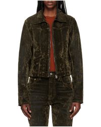 RE/DONE - Slim Zip Denim Jacket - Lyst